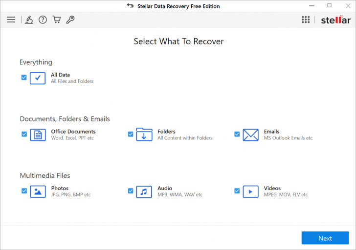 โปรแกรมกู้ข้อมูล Stellar Data Recovery