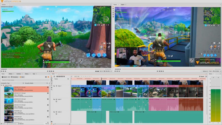 โปรแกรมตัดต่อวิดีโอ Hitfilm Express