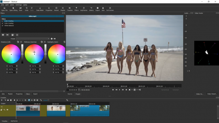โปรแกรมตัดต่อวิดีโอ Shotcut