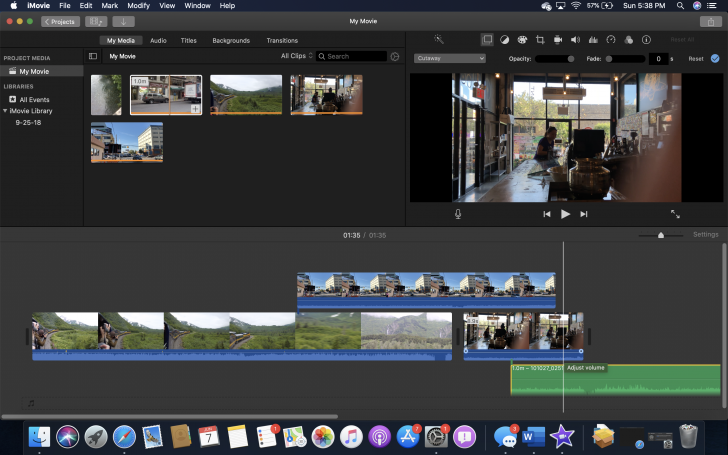 โปรแกรมตัดต่อวิดีโอ iMovie