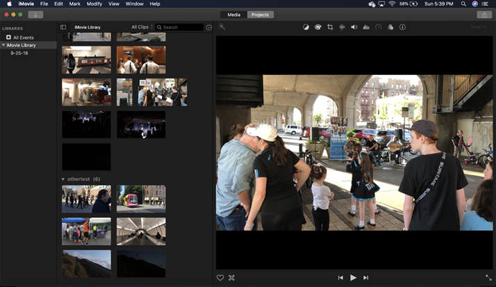 โปรแกรมตัดต่อวิดีโอ iMovie