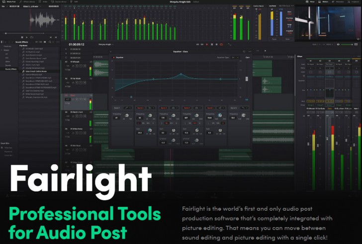 Fairlight ในโปรแกรมตัดต่อวิดีโอ DaVinci Resolve