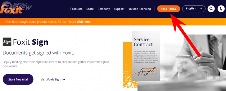 โปรแกรม Foxit Sign Pro