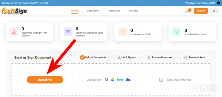 โปรแกรม Foxit Sign Pro
