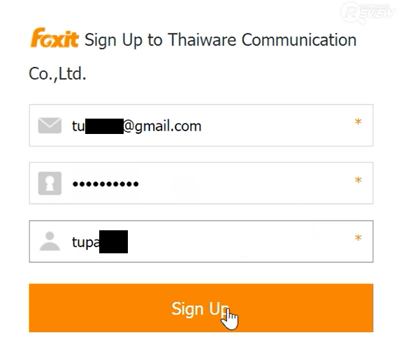 โปรแกรม Foxit Sign Pro
