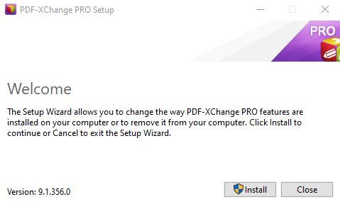 การติดตั้งโปรแกรม PDF-XChange Pro การติดตั้งโปรแกรม PDF-XChange Pro