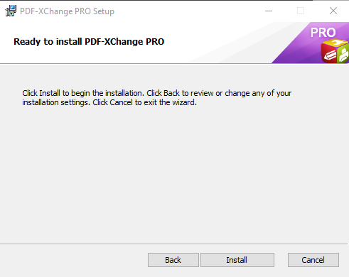 การติดตั้งโปรแกรม PDF-XChange Pro