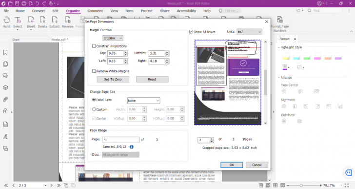การจัดการเอกสาร บนโปรแกรม Foxit PDF Editor