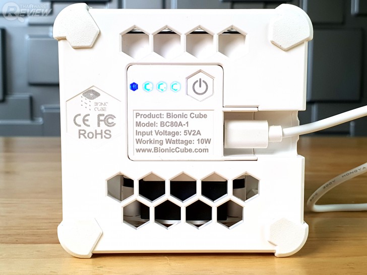 พัดลมความแรง 6 ระดับของ เครื่องฟอกอากาศ Bionic Cube