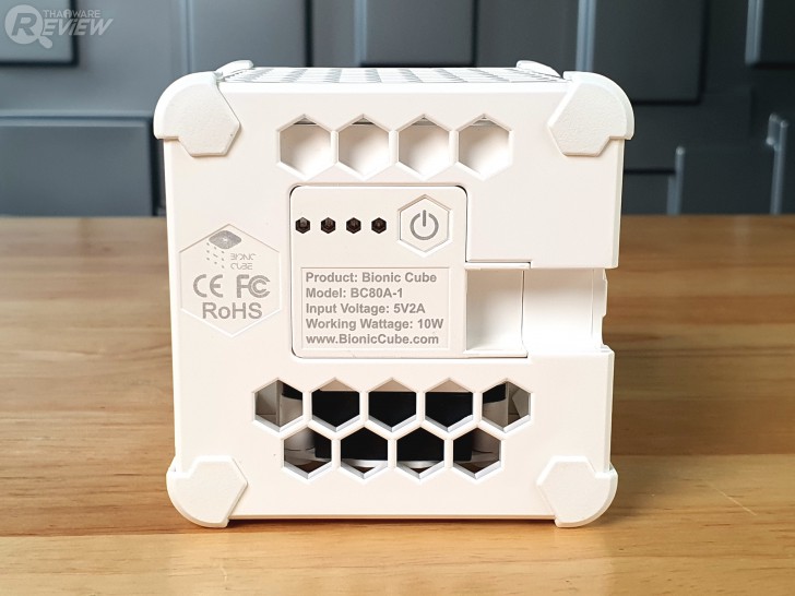 รูปร่างและวัสดุของ เครื่องฟอกอากาศ Bionic Cube