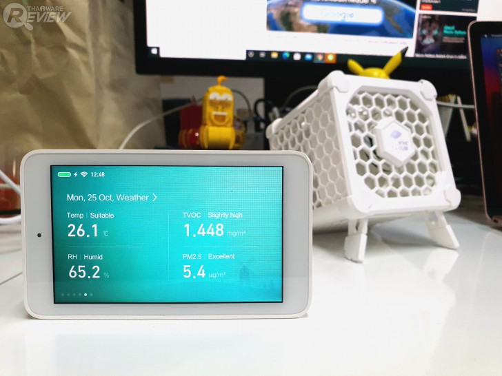 ทดสอบ เครื่องฟอกอากาศ Bionic Cube ในห้องกว้าง