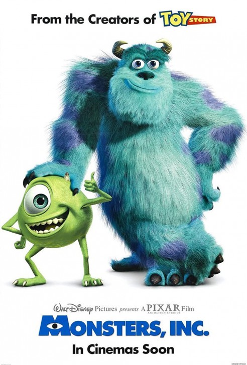 โปสเตอร์ หนัง ภาพยนตร์ แอนิเมชัน Monsters, Inc.