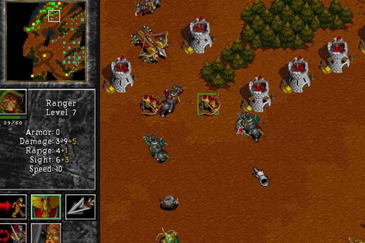 เกมวางแผนการรบ Warcraft II : Tides of Darkness