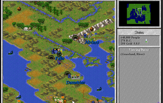 เกมวางแผนการรบ Sid Meier's Civilization II