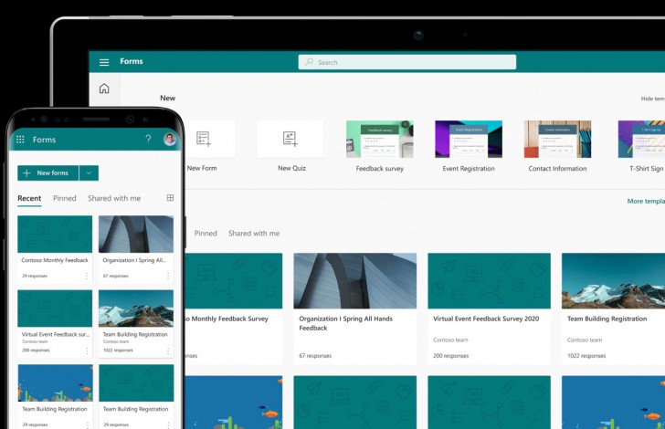 แอป Microsoft Forms