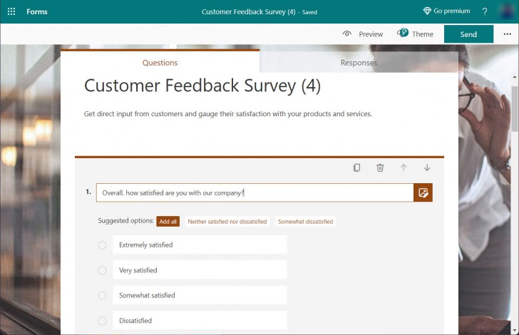 แอป Microsoft Forms
