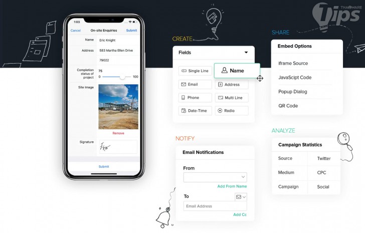 แอป Zoho Forms