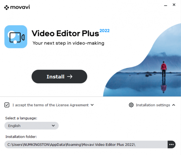 การติดตั้ง โปรแกรมตัดต่อวิดีโอ Movavi Video Editor Plus