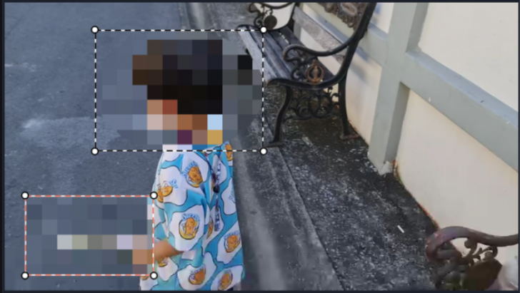 เซนเซอร์ภาพด้วย Pixel Ellipse และ Pixel Rectangle ของ โปรแกรมตัดต่อวิดีโอ Movavi Video Editor Plus