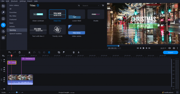 การใส่ Text และ Title ในวิดีโอ ของ โปรแกรมตัดต่อวิดีโอ Movavi Video Editor Plus