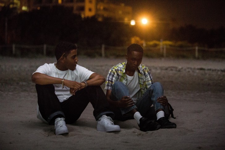 ฉากจูบแรกบนชายหาดใน หนัง ภาพยนตร์ Moonlight
