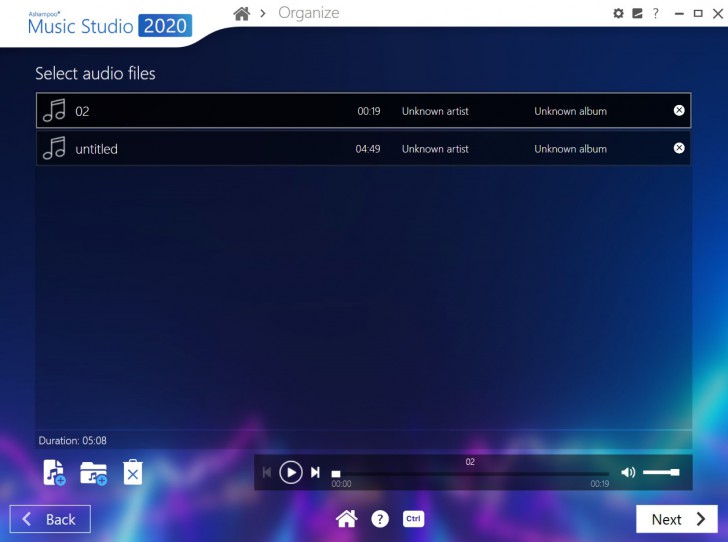 โปรแกรมตัดต่อเสียง Ashampoo Music Studio