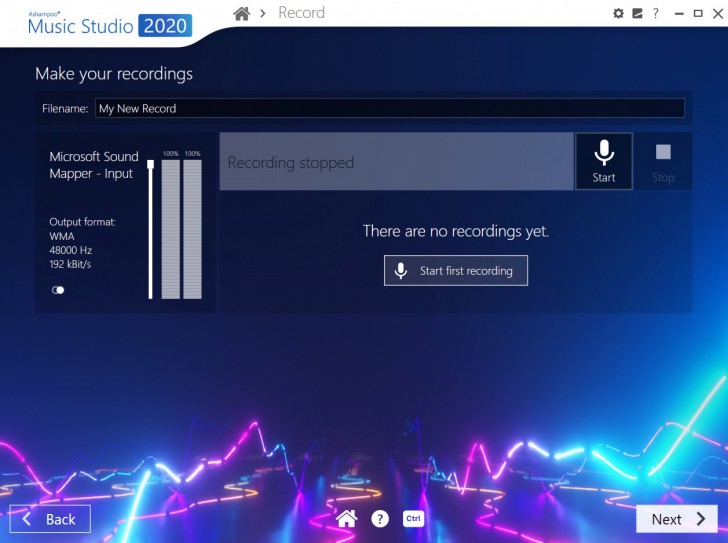 โปรแกรมตัดต่อเสียง Ashampoo Music Studio