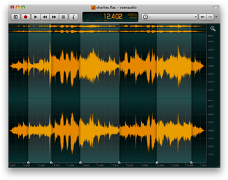 โปรแกรมตัดต่อเสียง Ocenaudio โปรแกรมตัดต่อเสียง Ocenaudio