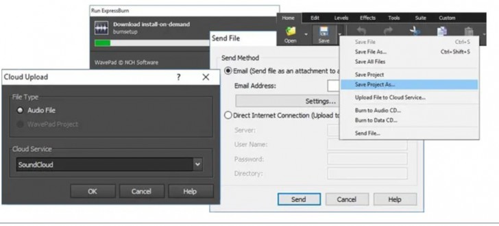 โปรแกรมตัดต่อเสียง WavePad Audio Editor