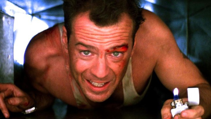 Bruce Willis กับบทบาท John McClane ในหนัง Die Hard