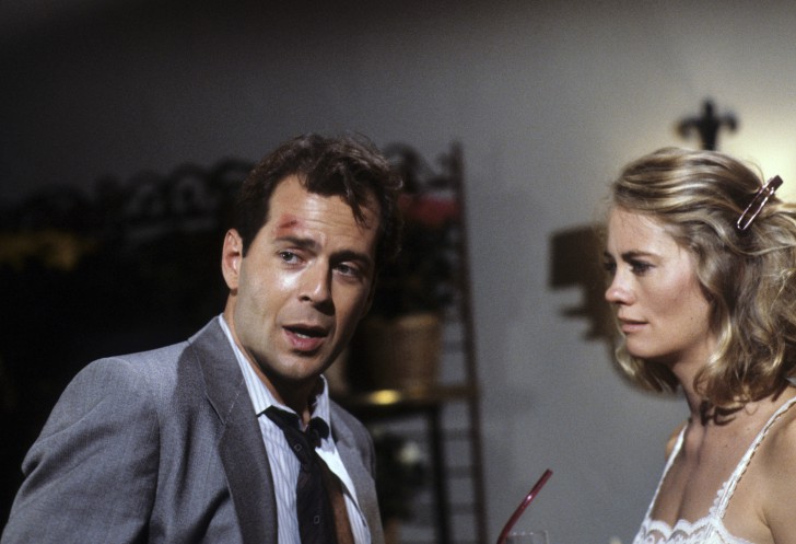 Bruce Willis และ Cybill Shepherd ในหนัง Moonlighting