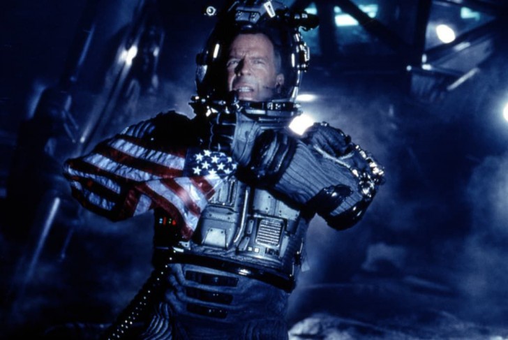 Bruce Willis ในบท Harry S. Stamper จากหนัง Armageddon