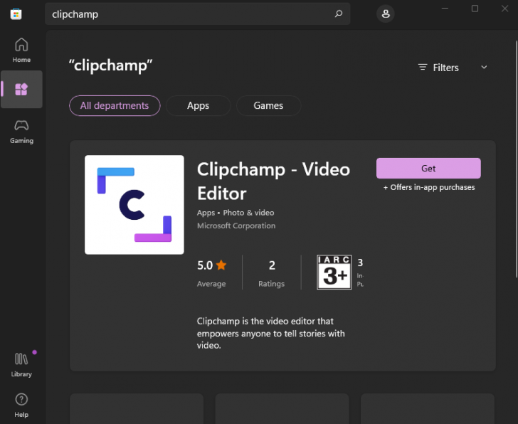 การติดตั้ง Clipchamp