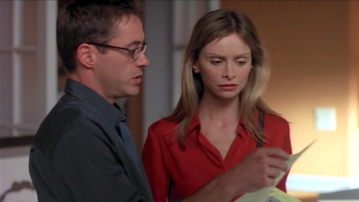 Robert Downey Jr. และ Calista Flockhart จาก หนัง ภาพยนตร์ Ally McBeal