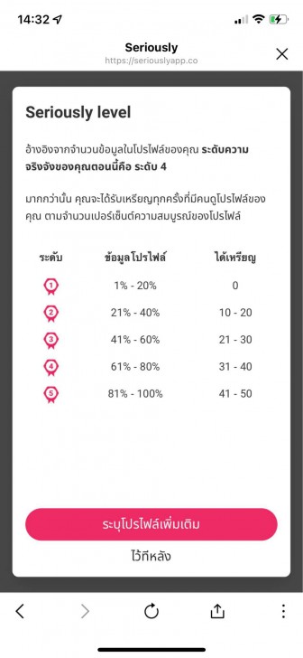 ระบบฟีเจอร์ที่น่าสนใจของแอปหาคู่ Seriously