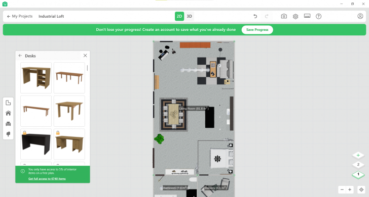 โปรแกรมออกแบบบ้าน Planner 5D