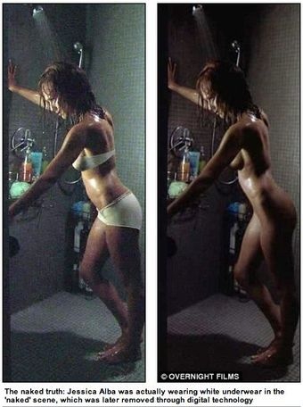 Jessica Alba ใน หนัง ภาพยนตร์ Machete กับฉากเปลือยใต้ฝักบัว แท้จริงแล้วใช้ CGI ลบชั้นในออก Jessica Alba ใน หนัง ภาพยนตร์ Machete กับฉากเปลือยใต้ฝักบัว แท้จริงแล้วใช้ CGI ลบชั้นในออก