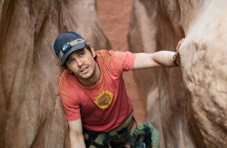 ๋James Franco ในบท Aaron Ralston จากหนัง ภาพยนตร์ 127 Hours