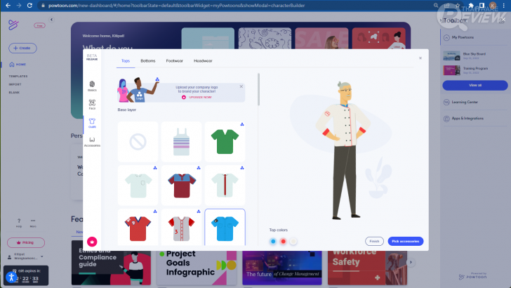 โปรแกรม Powtoon สามารถสร้าง Branded Character ใช้งานได้
