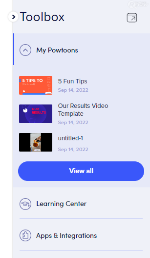 บันทึกโปรเจคอัตโนมัติ ของ Powtoon บันทึกโปรเจคอัตโนมัติ ของ Powtoon