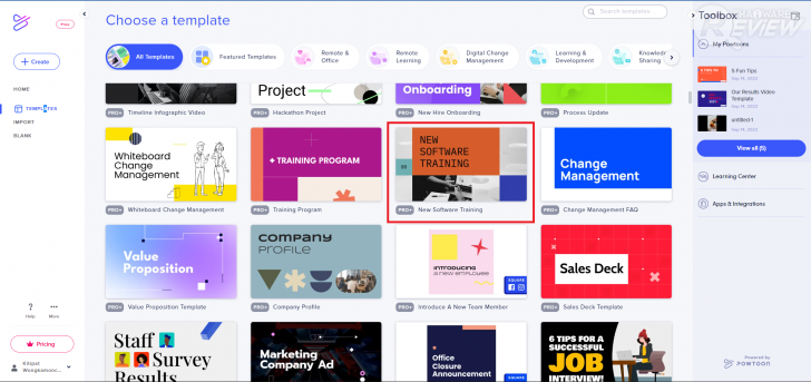 Powtoon สามารถสร้าง Presentation ได้ในไม่กี่ขั้นตอน