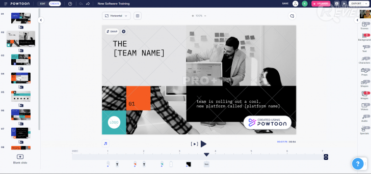  เทมเพลตเดิม ของ Powtoon