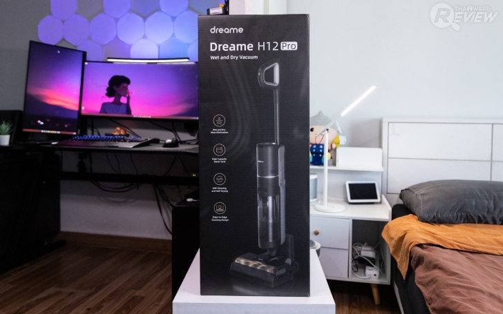 Dreame H12 Pro เครื่องถูพื้น ไร้สาย ตัวเล็ก ดูดแห้ง แยกน้ำ งานไม่งอก