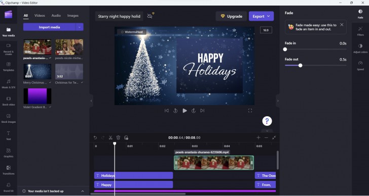 สร้างวิดีโอด้วย Clipchamp (Create Videos with Clipchamp)
