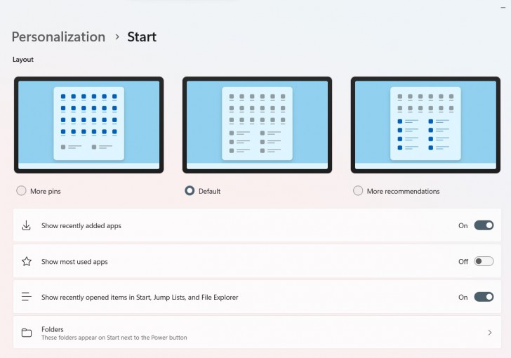 เลือกการแสดงผลแอปพลิเคชันเองได้ (Can Choose Start Menu's Layouts)