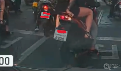 ตัวอย่างภาพตอนกลางวันจากคลิปของ กล้องติดรถยนต์ 70mai Dash Cam Omni