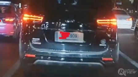 ตัวอย่างภาพตอนกลางคืนจากคลิปของ กล้องติดรถยนต์ 70mai Dash Cam Omni