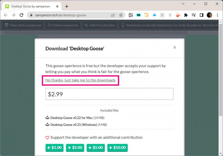วิธีติดตั้งโปรแกรม Desktop Goose (Desktop Goose Installation Instructions)
