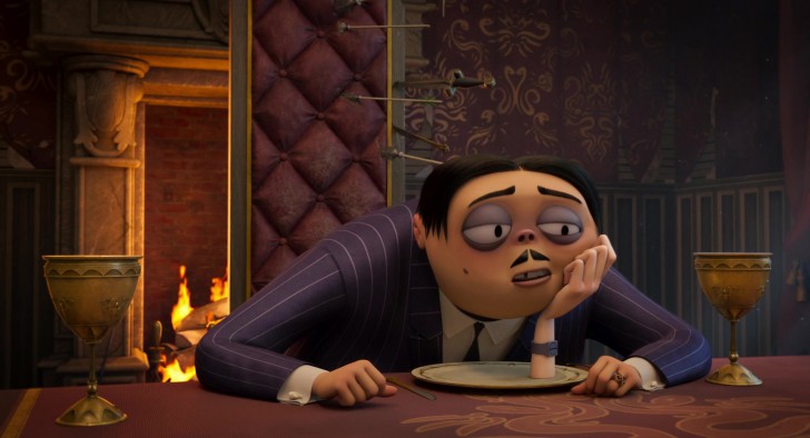 Gomez Addams จากหนังแอนิเมชัน The Addams Family 2 ค.ศ. 2021 (พ.ศ. 2564) ให้เสียงพากย์โดย Oscar Isaac