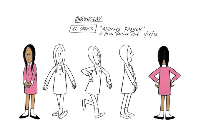 Wednesday Addams จากการ์ตูน The Addams Family ค.ศ. 1973 (พ.ศ. 2516) ให้เสียงพากย์โดย Cindy Henderson